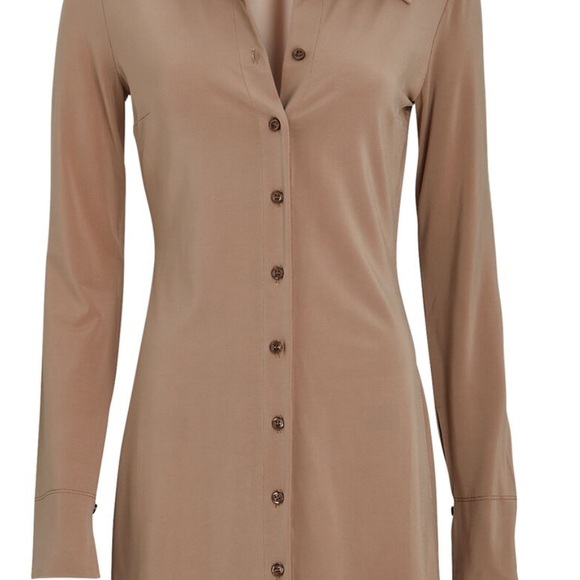 ANDAMANE
Ginevra Button-Down Mini Shirt Dress beige size M - Picture 2 of 9